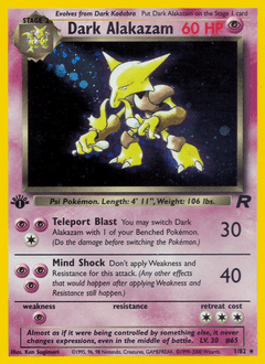 Alakazam obscur — Team Rocket