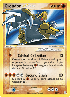 Groudon ☆ — EX Espèces Delta