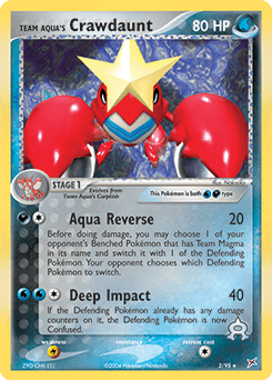 Team Aqua's Crawdaunt — EX Team Magma vs Team Aqua