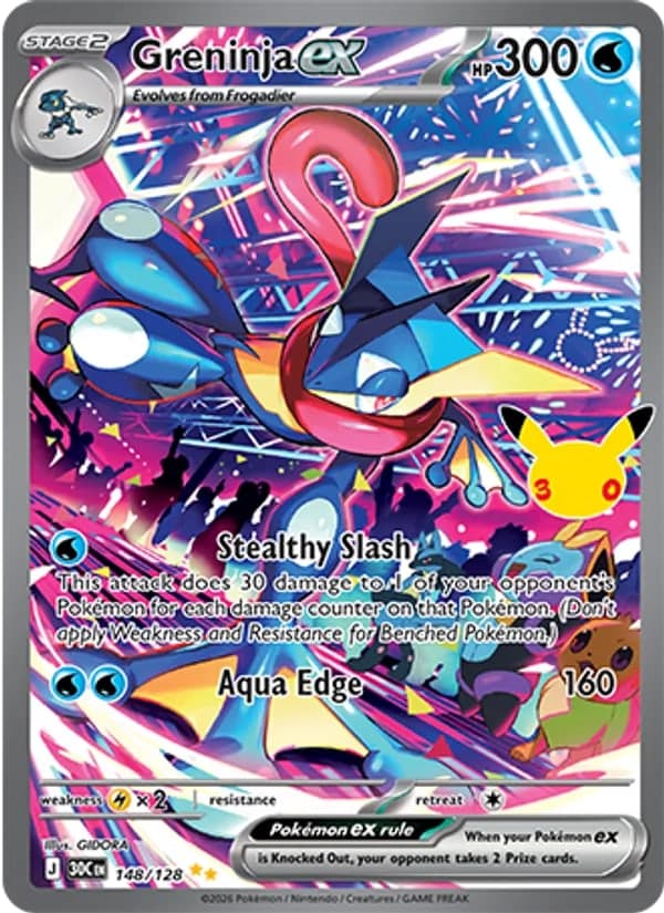 Greninja ex — 30th Celebration