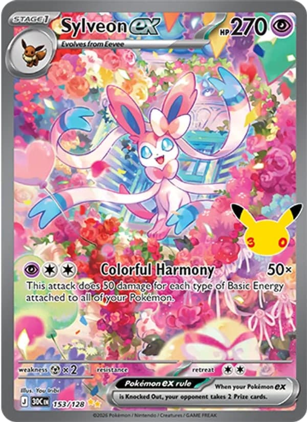 Sylveon ex — 30th Celebration
