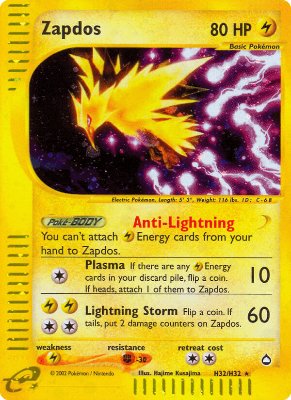 Zapdos — Aquapolis