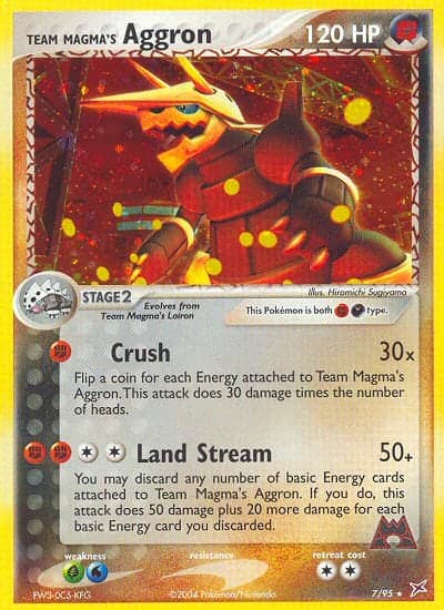 Team Magma's Aggron — EX Team Magma vs Team Aqua