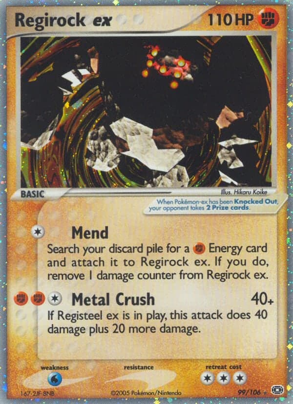 Regirock ex — EX Émeraude